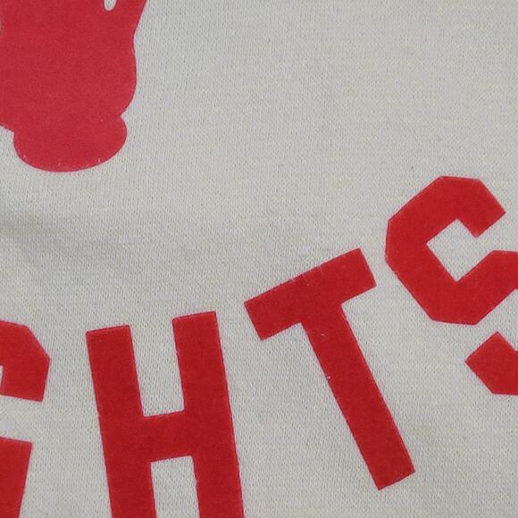 Vintage 1987 Fire Breathing Red Dragon Sweatshirt Womens M/L 20x23 Cropped USA - Picture 11 of 14